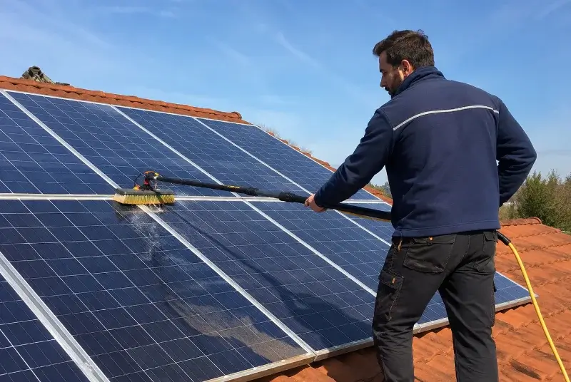 Nettoyage et entretien de panneaux solaires à Aigues-Mortes
